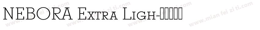 NEBORA Extra Ligh字体转换
